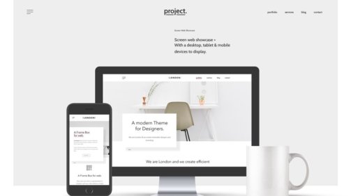 Minimalist web design showcase