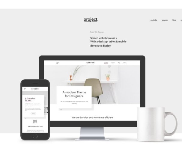 Minimalist web design showcase