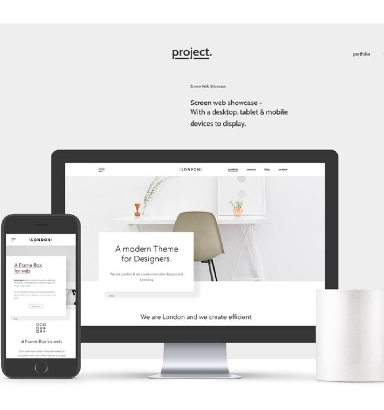 Minimalist web design showcase